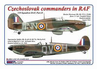 Czechoslovak commanders in RAF - Hawker Hurricane Mk.IIb and Supermarine Spitfire Mk.I